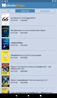 Gratis eBooks android App screenshot 3